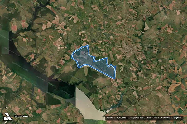 Imagem de satélite de Fazenda Rio Morto - Parcela 01 em Novo Horizonte - SP