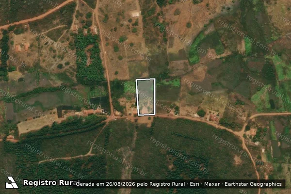 Imagem de satélite de FAZENDA BREJINHO DO SÃO CAMILO - Parte 2 em Rio Pardo de Minas - MG