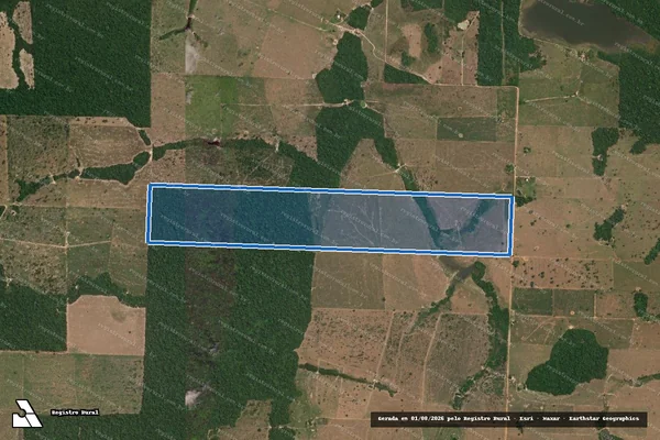 Imagem de satélite de FAZENDA MONTE HOREBE - MAT. 3.773 - Parcela 1 em Alta Floresta - MT