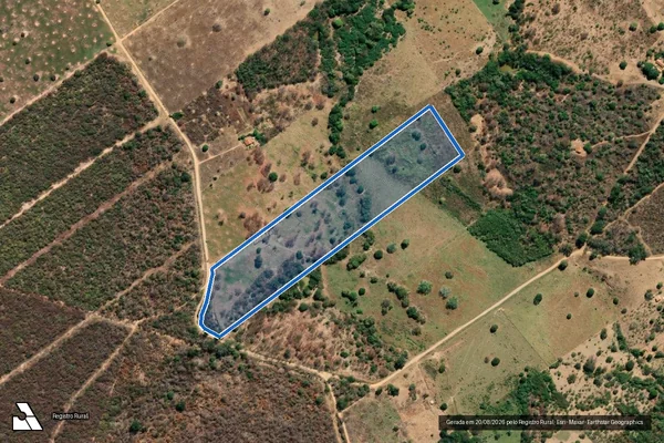 Imagem de satélite de FAZENDA RODEADOR - Parte 4 em Pedras de Maria da Cruz - MG