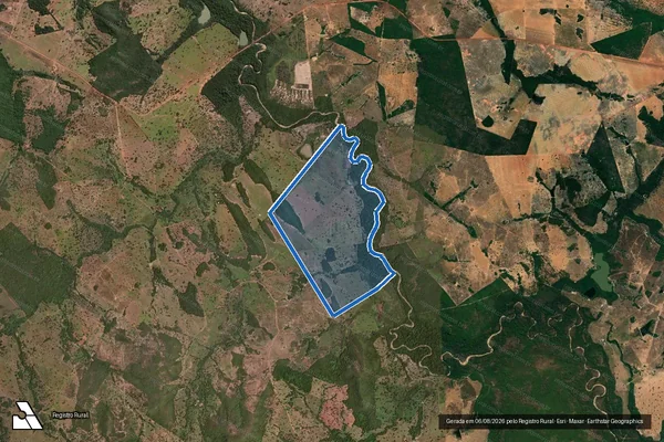 Imagem de satélite de FAZENDA 3A - Parte 1 em Mozarlândia - GO