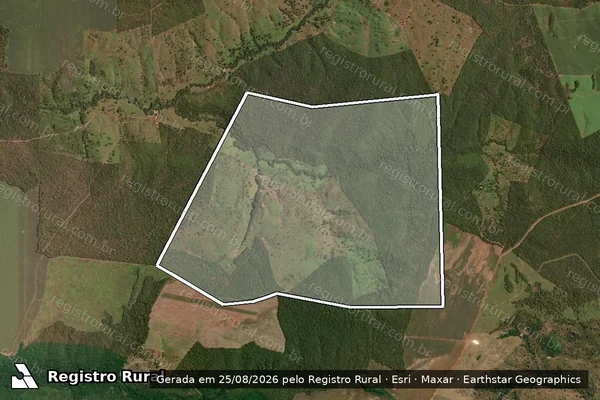 Imagem de satélite de LOTE 25 / 001 em Itapiratins - TO