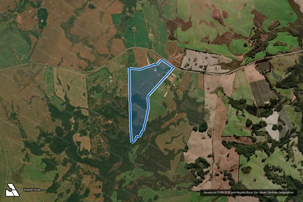 Imagem de satélite de FAZENDA SÃO PAULINO - Parte 1 em Vacaria - RS