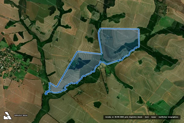 Imagem de satélite de Fazenda Garcia - Lote nº 3/3-A/5/5-A/6/7-A-REM. em Araruna - PR