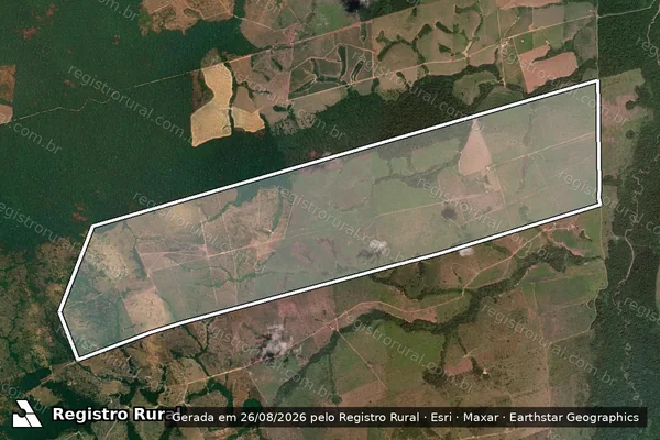 Imagem de satélite de FAZENDA AM  - FAZENDA SÃO PEDRO 02 em Novo Progresso - PA