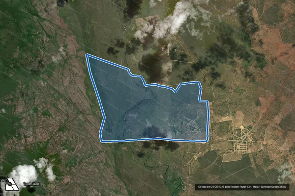 Imagem de satélite de Fazenda Reunidas Genipapo - Parcela 1 em Itaeté - BA