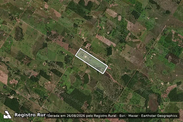 Imagem de satélite de P.A SADIA VALE VERDE-LOTE Nº 379 - P.A SADIA VALE VERDE-LOTE Nº 379 em Cáceres - MT