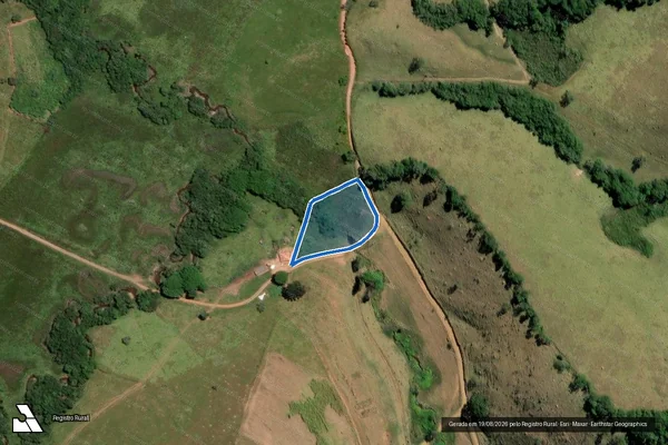 Imagem de satélite de FAZENDA AGROPECUARIA ALFA - GLEBA - 03 em Santa Rita de Ibitipoca - MG