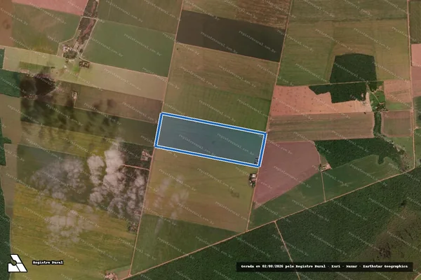 Imagem de satélite de LOTE 507 ? P.A PINGOS D AGUA - Parte 1 em Querência - MT