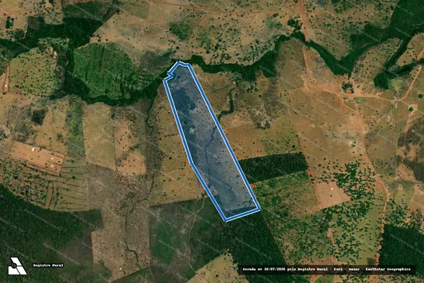 Imagem de satélite de FAZENDA COCAL - Gleba 03 em Sítio Novo - MA