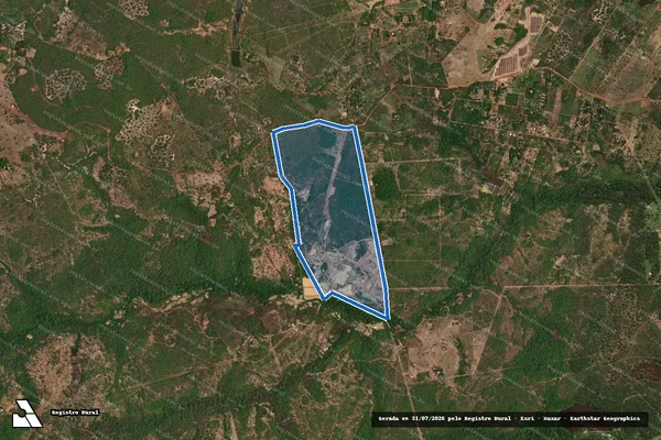 Imagem de satélite de Fazenda Tarumã - Parcela 1 em Nossa Senhora do Livramento - MT