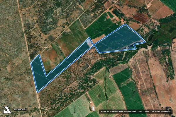 Imagem de satélite de FAZENDA PADRE CICERO - Parte 1 em Paulo Afonso - BA