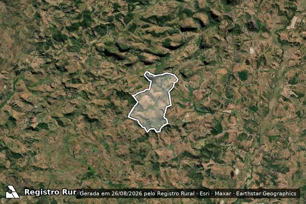 Imagem de satélite de FAZENDA SANTA MONICA - 001 em Campanário - MG