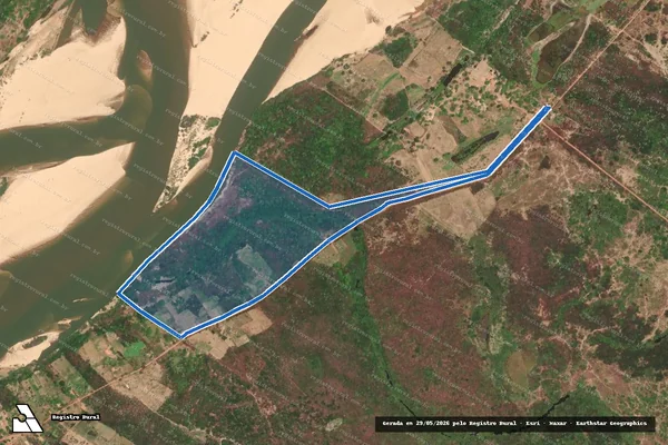 Imagem de satélite de PROJETO DE ASSENTAMENTO CANAÃ DO NORTE - PARTE 5 em Parnaíba - PI
