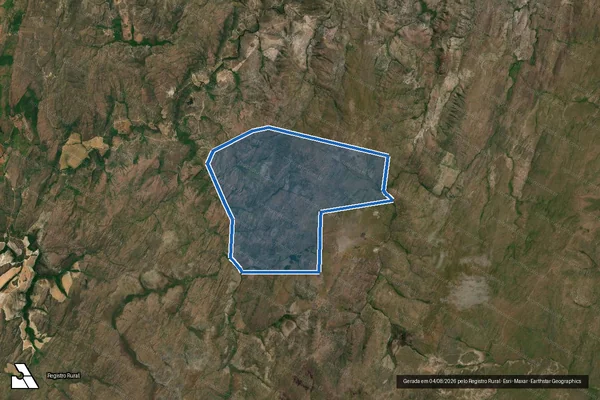 Imagem de satélite de FAZENDA CHAPADA DO MUNDENGO - GLEBA 03 em Nova Roma - GO