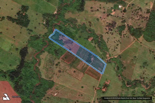 Imagem de satélite de Fazenda Areias - Parcela 1 em Jaraguá - GO
