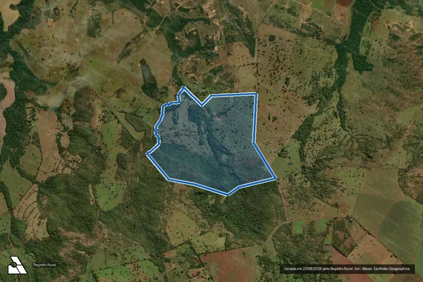 Imagem de satélite de FAZENDA JARDIM - DESMEMBRADA em Jaraguari - MS