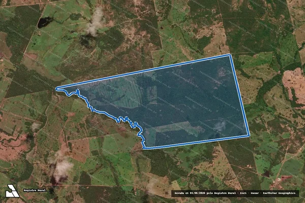 Imagem de satélite de FAZENDA SANTA MARIA / FAZENDA SANTA MARIA, GLEBA A em Dueré - TO