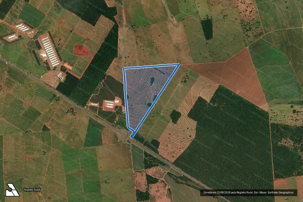 Imagem de satélite de Fazenda Marambaia - Lote 3 em Rancharia - SP