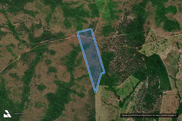 Imagem de satélite de LOTE 36 - REMANESCENTE - PARTE 29 em São Bento do Tocantins - TO