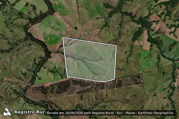 Imagem de satélite de Sobrado - Parte 1 em Santa Margarida do Sul - RS