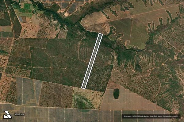 Imagem de satélite de Fazenda Coqueiro - Gleba 5 em Pirapora - MG