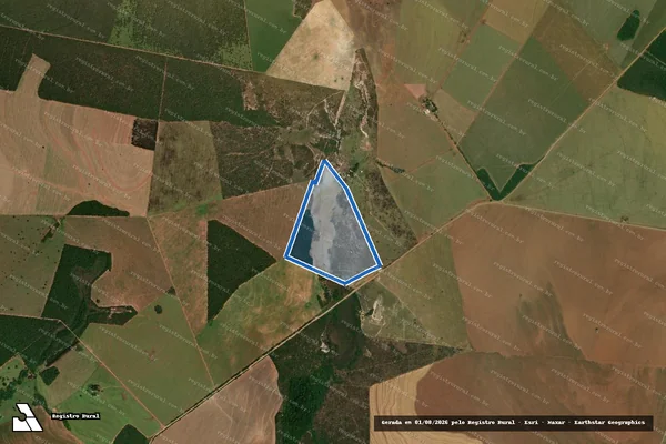 Imagem de satélite de Sítio Toledo - Parte 1 em Chapadão do Sul - MS