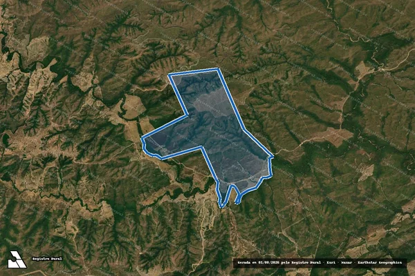 Imagem de satélite de FAZENDA NOSSA SENHORA APARECIDA - Matrícula 21.684 em Nova Xavantina - MT