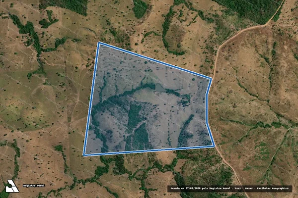 Imagem de satélite de Fazenda São Jorge, Partes dos Lotes 4, 5 e 6, do Loteamento Aldeiota, Gleba A - GLEBA 03 em Colméia - TO