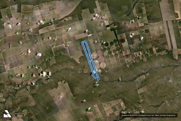 Imagem de satélite de FAZENDA BURITI - 01 em Correntina - BA