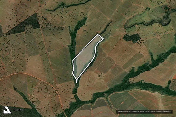 Imagem de satélite de Fazenda Santo Antônio - Gleba 01 em Itarumã - GO