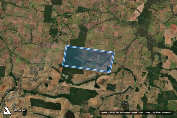 Imagem de satélite de FAZENDA ESMERALDA (L. D. Nossa Senhora Aparecida) - PARTE 1 em Nova Crixás - GO