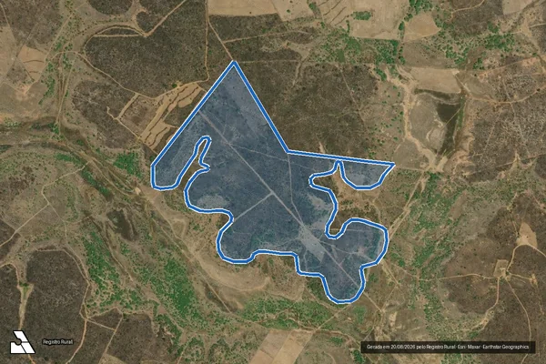 Imagem de satélite de Fazenda Lagoa de Dentro - Parcela 1 em Santa Cruz - PE