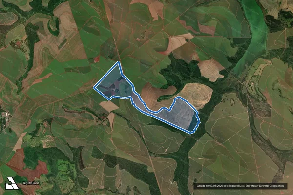 Imagem de satélite de Fazenda Renascente - Gleba 1 em São Manuel - SP