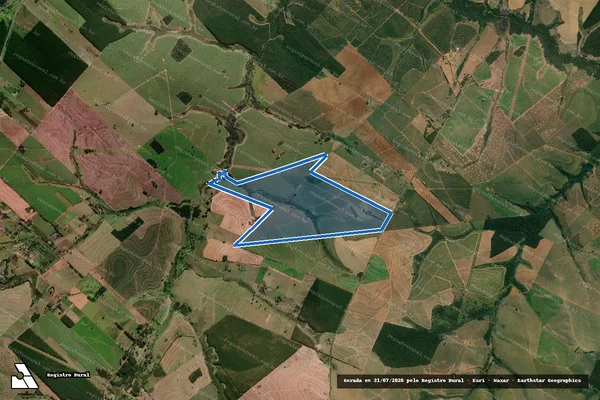 Imagem de satélite de Fazenda São Miguel - Fazenda São Miguel em Guaimbê - SP