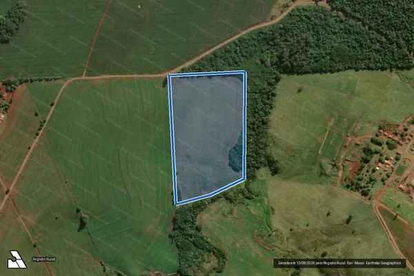 Imagem de satélite de FAZENDA SÃO LUIZ - GLEBA D em Nova Fátima - PR