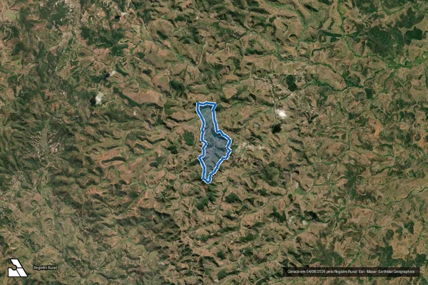 Imagem de satélite de FAZENDA TURMALINA - Gleba 03 em Pescador - MG
