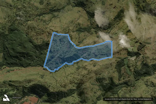 Imagem de satélite de Fazenda Estancia do Meio - Parcela 1 em São Joaquim - SC