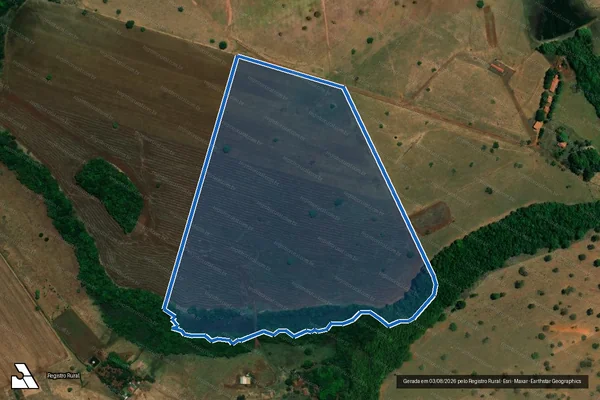 Imagem de satélite de FAZENDA  PARAÍSO E POMBAL, LUGAR DENOMINADO QUEIXADA - FAZENDA  PARAÍSO E POMBAL, LUGAR DENOMINADO QUEIXADA Parte 3 em Jataí - GO