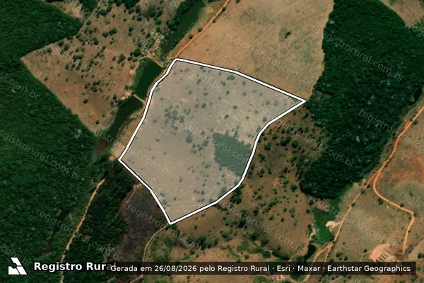 Imagem de satélite de São Geraldo ou Campo da Lourença - Parcela 4 em Serro - MG