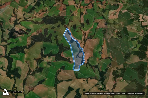 Imagem de satélite de Fazenda das Palmeiras em Abelardo Luz - SC