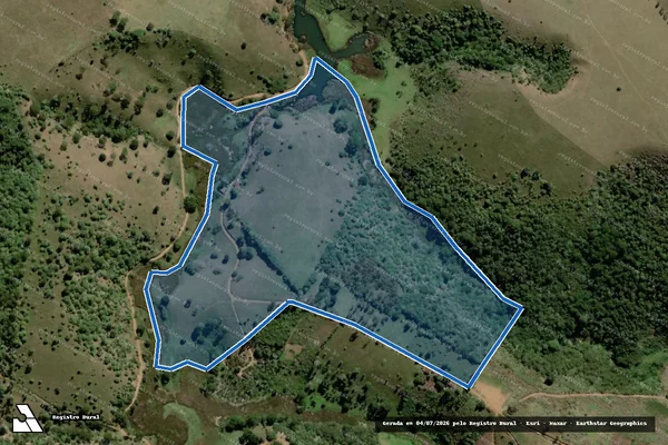 Imagem de satélite de Fazenda São Pedro - Parcela 1 em Itaquara - BA