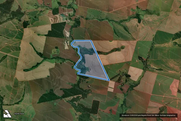Imagem de satélite de Fazenda São José - Matrícula 8487 ? Gleba A em Taciba - SP