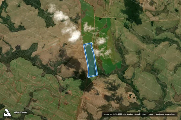 Imagem de satélite de Fazenda da Guabiroba - Mat 1030 - MAT 1030 - PARTE 02 em Esmeralda - RS
