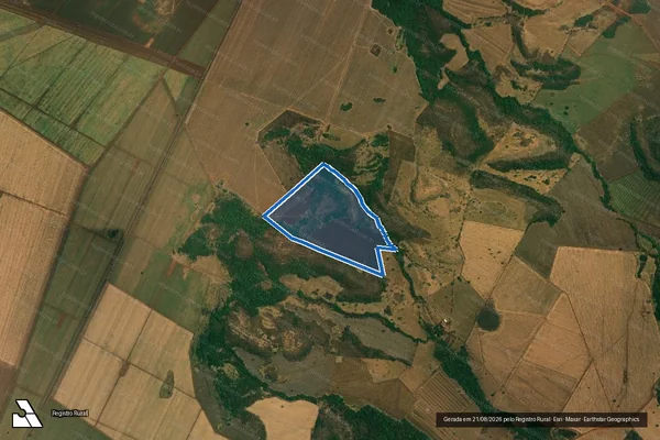 Imagem de satélite de Fazenda Santa Rosa - Parte 1 em Bom Jesus de Goiás - GO