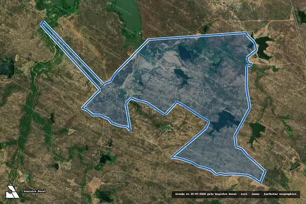 Imagem de satélite de FAZENDA ESPERA - Parte 1 em Tabuleiro do Norte - CE