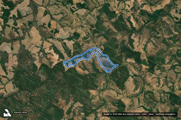 Imagem de satélite de FAZENDA DO SERRO - Parte 1 em São Vicente de Minas - MG