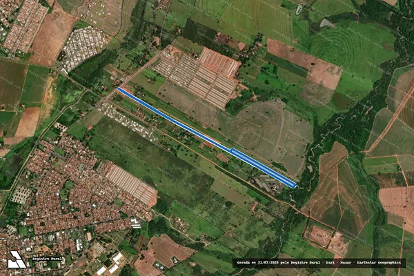 Imagem de satélite de SÍTIO BAGUASSU - ÁREA REMANESCENTE em Araçatuba - SP