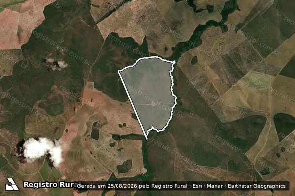 Imagem de satélite de Fazenda Pontal - Parte 1 em Serranópolis - GO