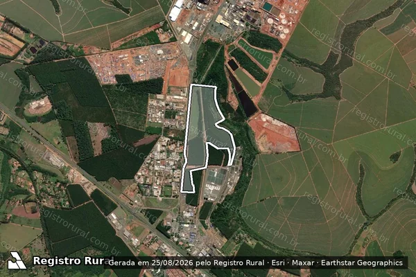 Imagem de satélite de Fazenda Corvo Branco - Gleba 3 em Lençóis Paulista - SP